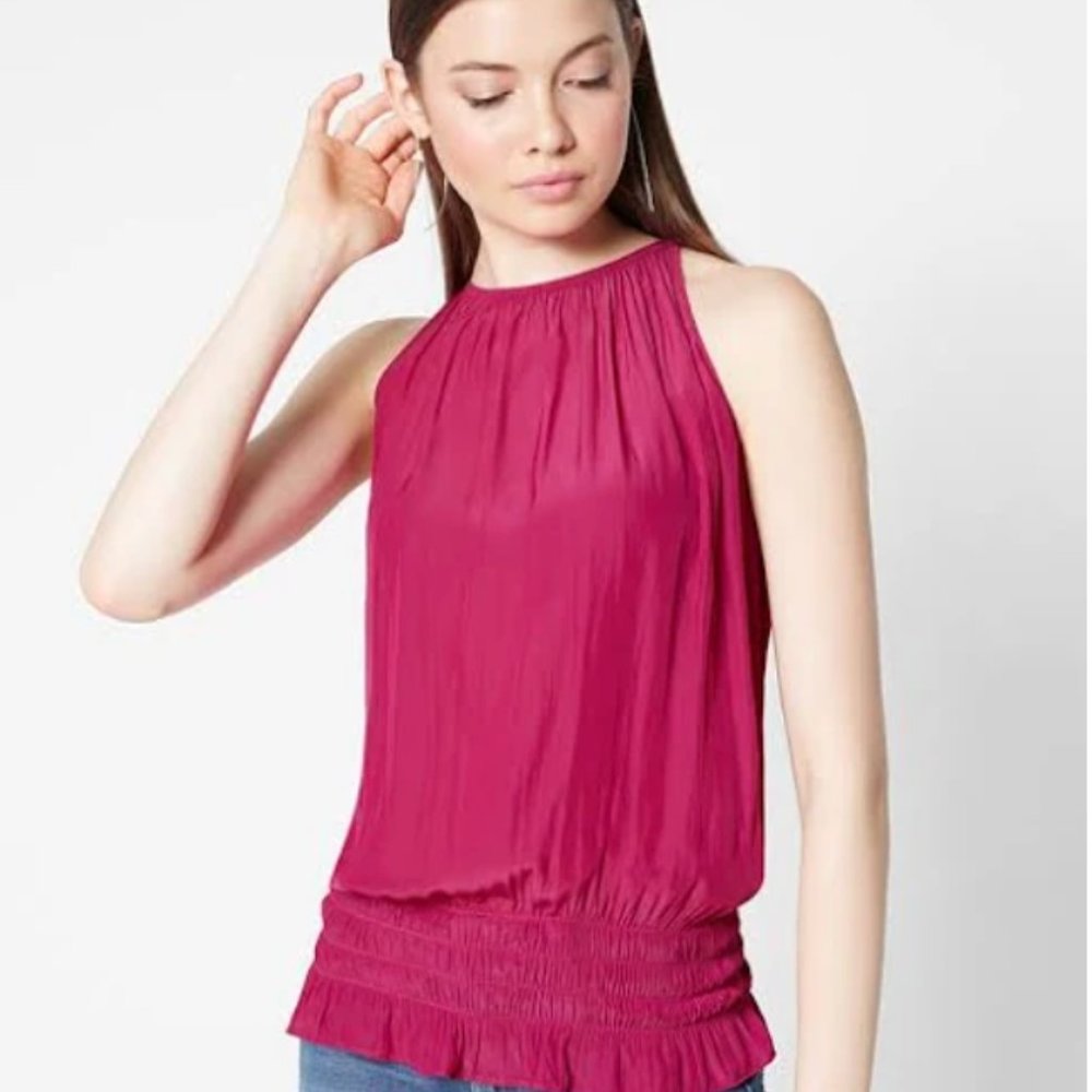 Ramy Brook Lauren Sleeveless Top SZ XS PINK